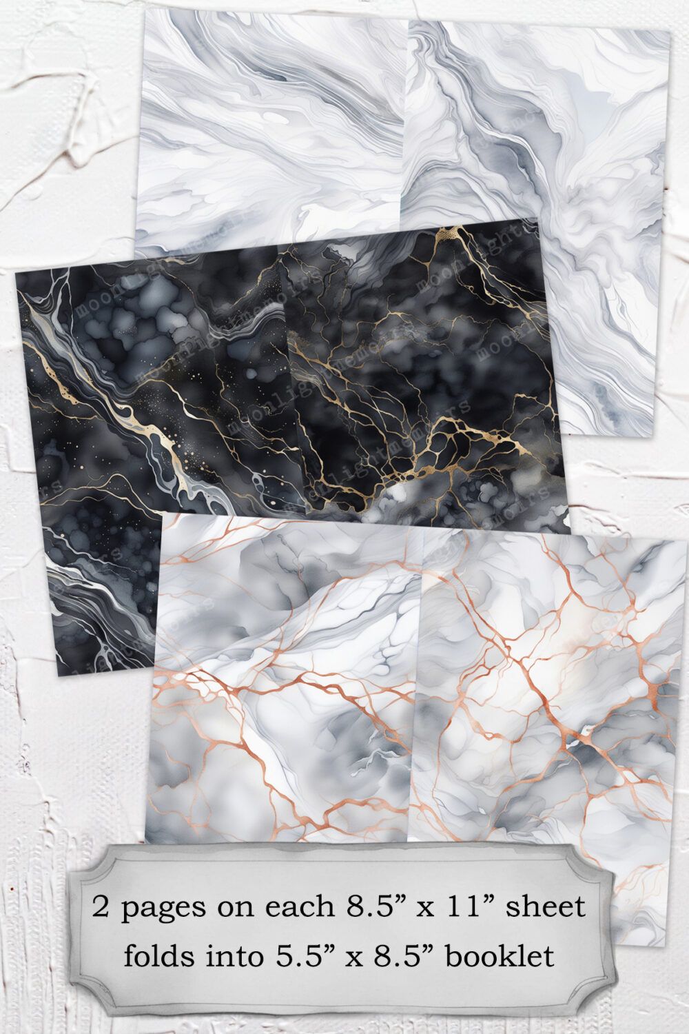 Meditations on Marble - Decorative Papers (PDF + PNG) - Image 2